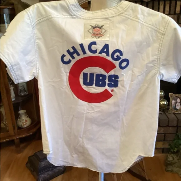 Nike White Baseball Jersey with Logo - Picture 2 of 3